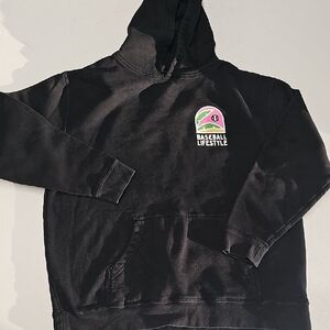 Baseball Lifestyle Kids' Black Hoodie